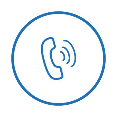 eski telefon düz simgesi, vektör, illüstrasyon 