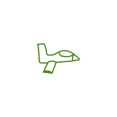 Oryantal uçak logo şablonu