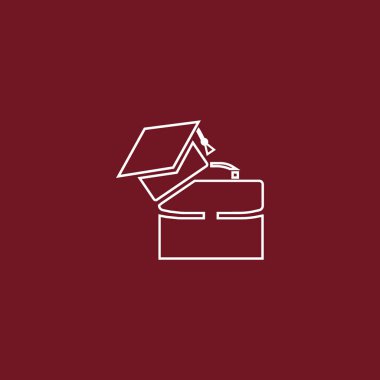 Bekarlığa veda kap Logo şablonu ile modern bavul