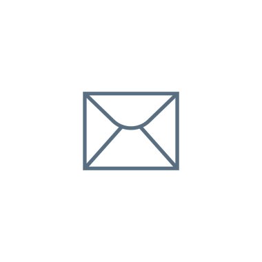 mektup zarfının minimalist vektör simgesi