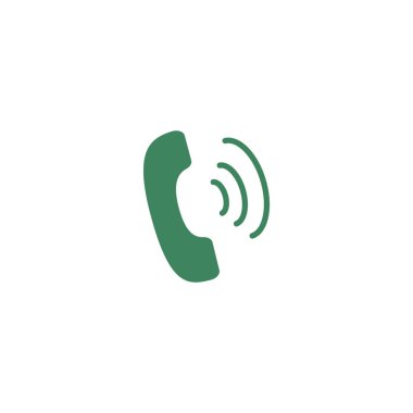 eski telefon düz simgesi, vektör, illüstrasyon 