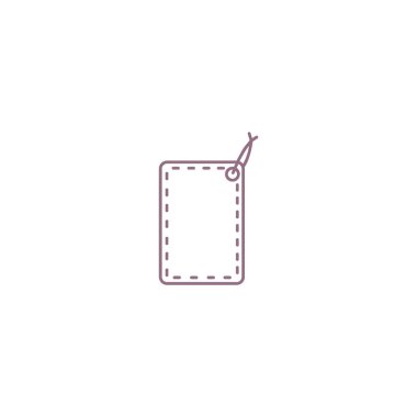 asmak etiketi düz simgesi, vektör çizim 