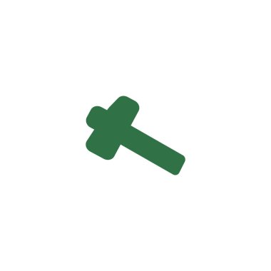 Balyoz minimalist vektör simgesi 