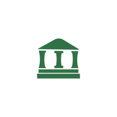 ev düz simgesi, vektör illüstrasyonu