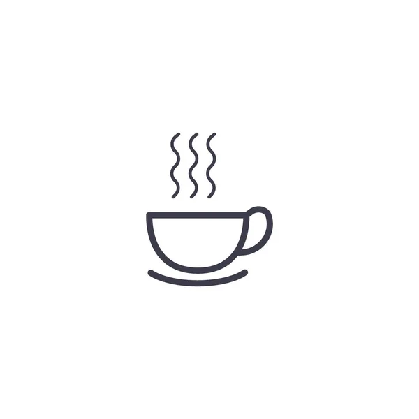 Deliziosa Tazza Calda Caffè Vettoriale Illustrazione — Vettoriale Stock
