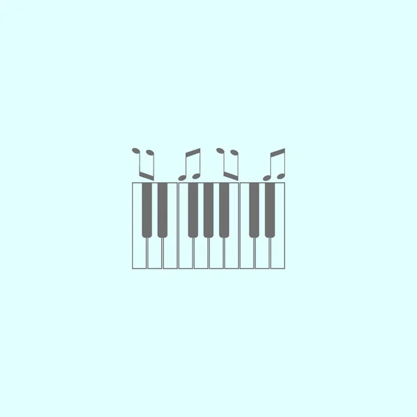 Synthesizer Flat Icon Vektor Illustration Musikinstrumentenkonzept — Stockvektor