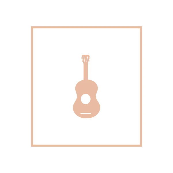 Icono Web Guitarra Ilustración Vectorial — Archivo Imágenes Vectoriales