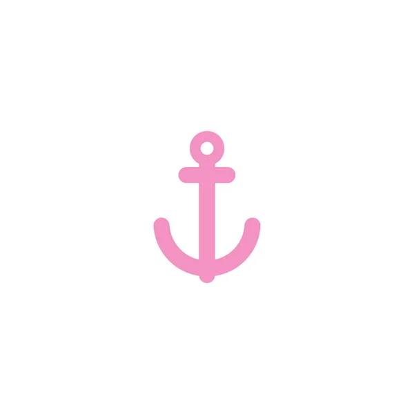 Anchor Flat Icon Vector Illustration — Stock Vector