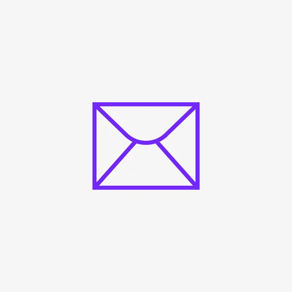 Mektup Zarfının Minimalist Vektör Simgesi — Stok Vektör