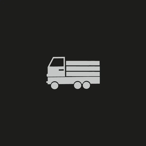Τεράστια Παράδοση Φορτηγό Εικονογράφηση Διάνυσμα — Διανυσματικό Αρχείο