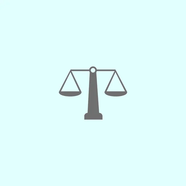 Vrouwe Justitia Weegschaal Vectorillustratie — Stockvector