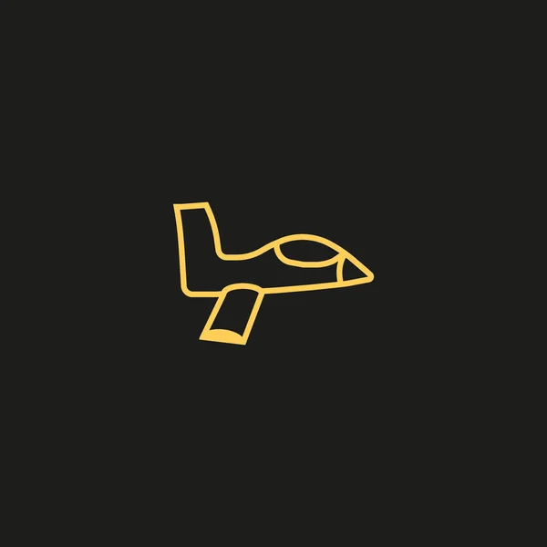 Vorlage Für Das Orientalische Flugzeug Logo — Stockvektor