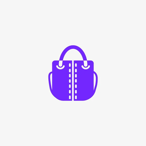 Female Handbag Flat Icon — Stock Vector