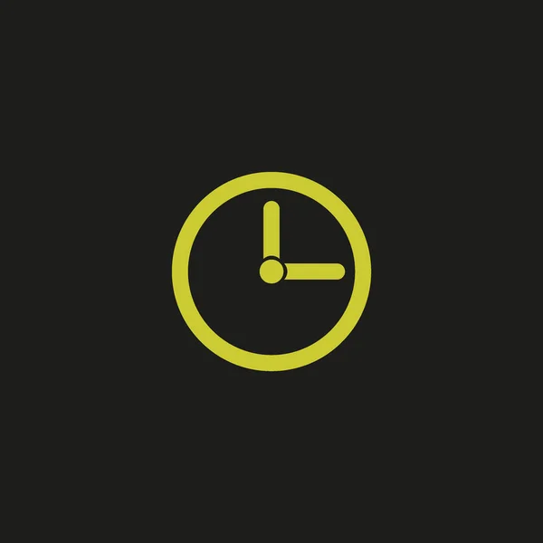 Vector Reloj Icono Web Minimalista — Archivo Imágenes Vectoriales