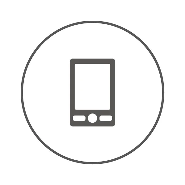 Smartphone Icono Plano Ilustración Vectorial — Vector de stock