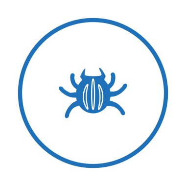 Böcek düz simgesini, vektör, illüstrasyon