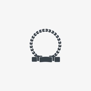 kupa düz simgesi, vektör illüstrasyonu  