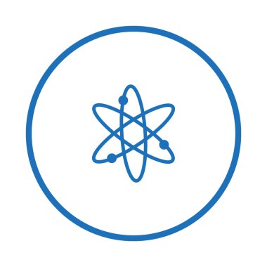 Moleküler bileşik düz simgesi, vektör, illüstrasyon