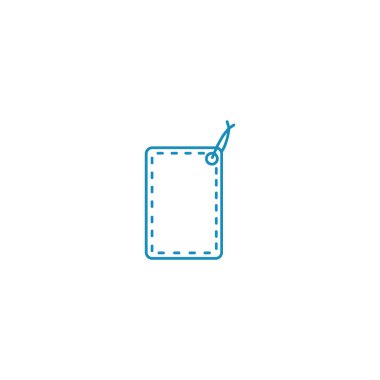 asmak etiketi düz simgesi, vektör çizim 