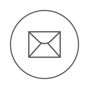 mektup zarfının minimalist vektör simgesi