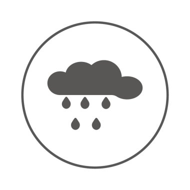 bulut web simgesi, vektör illüstrasyonu 