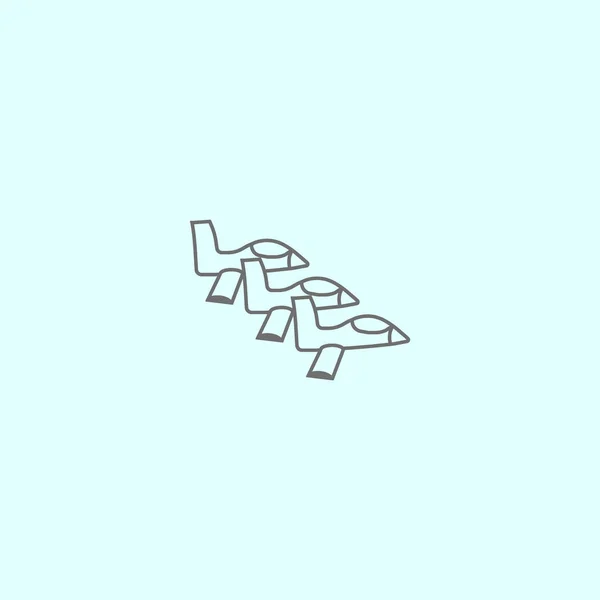Oryantal Uçak Logo Şablonu — Stok Vektör