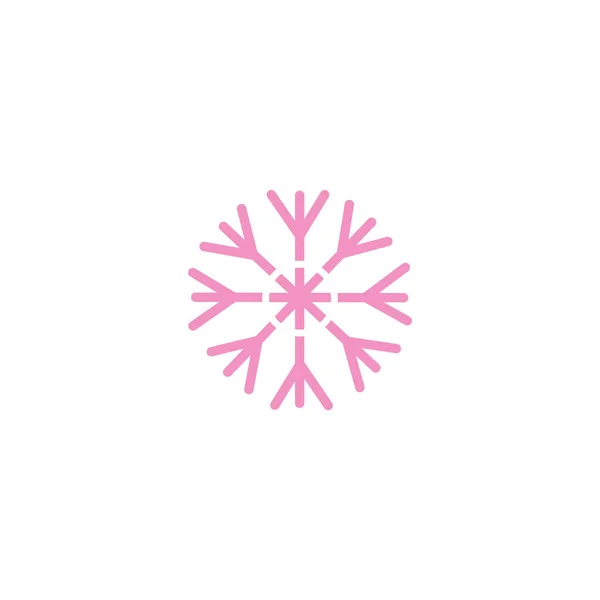 Minimalistische Darstellung Der Schneeflocke Vektorsymbol — Stockvektor