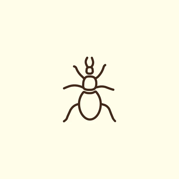 Bug Icône Plate Vecteur Illustration — Image vectorielle