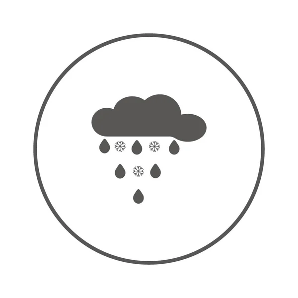 Icône Web Cloud Illustration Vectorielle — Image vectorielle