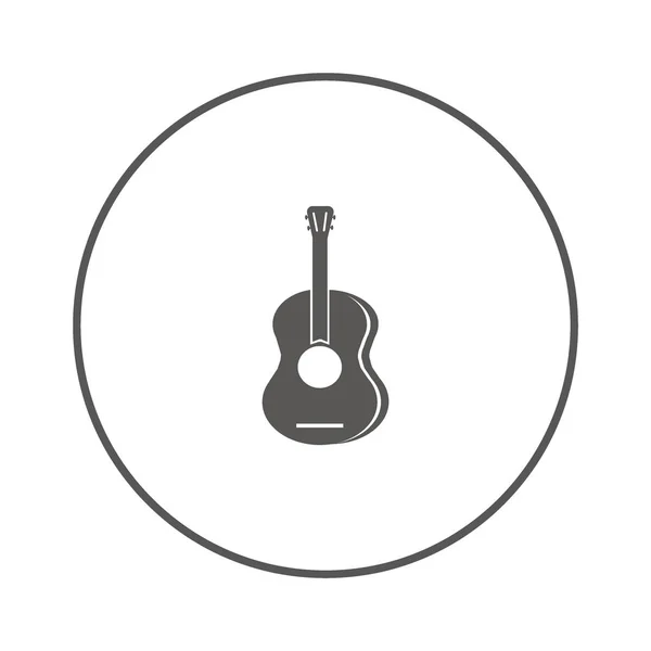 Guitar Web Icon Vector Illustration — Stock Vector