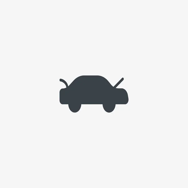 Minimalistic Vector Icon Passenger Car — Stock Vector