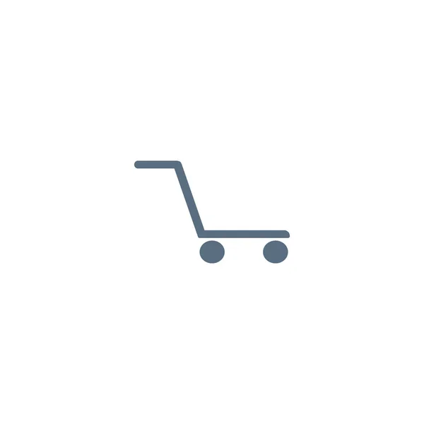 Minimalist Icon Shopping Cart Vector Illustration — Stock Vector