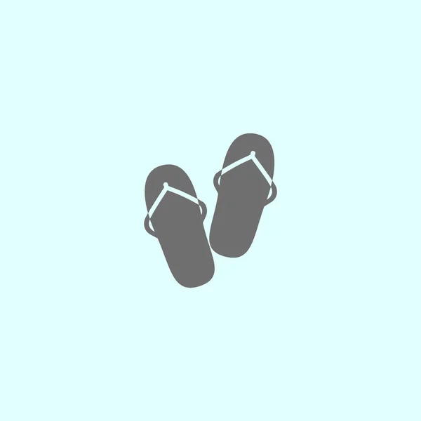 Minimalistic Icon Flip Flops Vector Illustration — Stock Vector