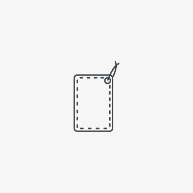 asmak etiketi düz simgesi, vektör çizim 