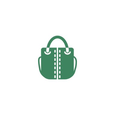 kadın el çantası düz simgesi 