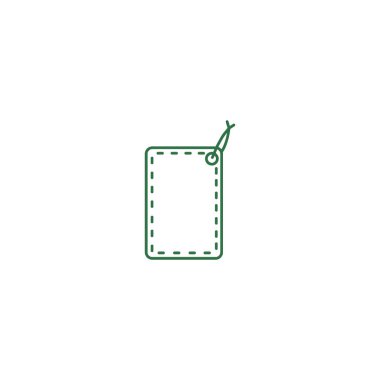 asmak etiketi düz simgesi, vektör çizim 