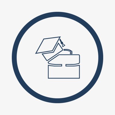 Bekarlığa veda kap Logo şablonu ile modern bavul