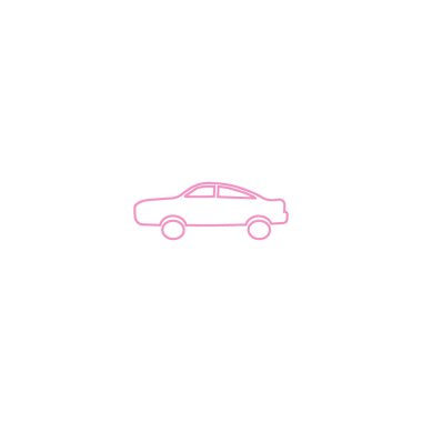 Binek otomobil minimalist vektör simgesi