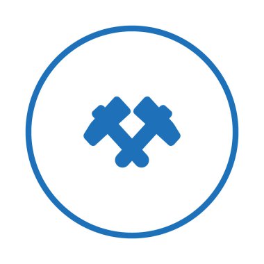 Balyozlar, vektör çizim minimalist simgesi