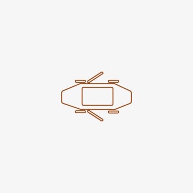 Binek otomobil minimalist vektör simgesi