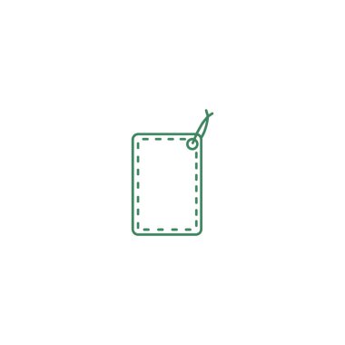 asmak etiketi düz simgesi, vektör çizim 