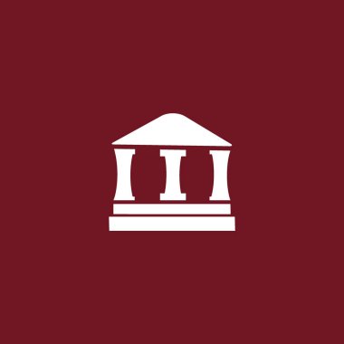 ev düz simgesi, vektör illüstrasyonu 