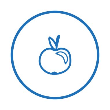 Renkli lezzetli elma vektör çizim