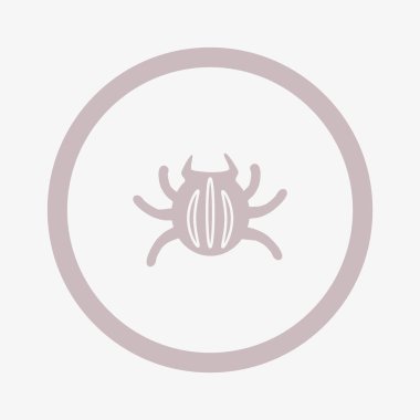 Böcek düz simgesini, vektör, illüstrasyon