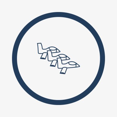 Oryantal uçak logo şablonu