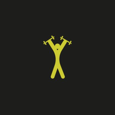 Halter düz simgesi, vektör illüstrasyonu  