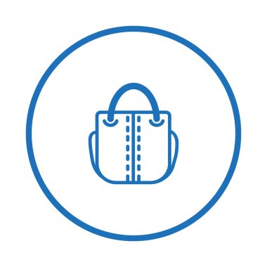 kadın el çantası düz simgesi 