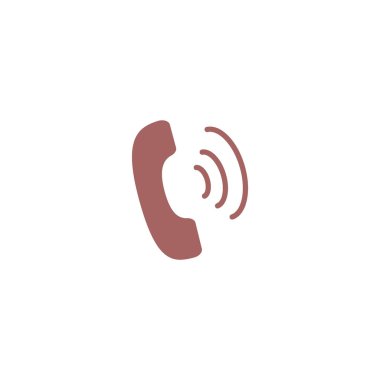 eski telefon düz simgesi, vektör, illüstrasyon 