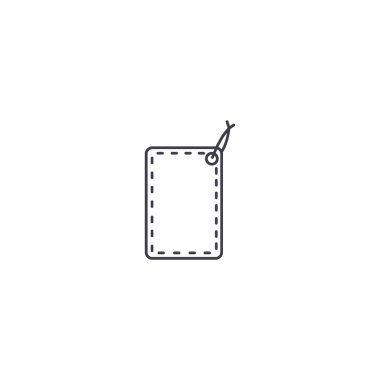 asmak etiketi düz simgesi, vektör çizim 