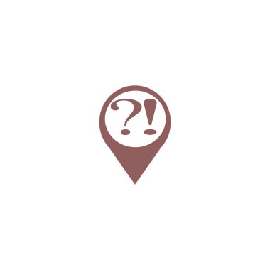 Soru işareti ve ünlem işareti vektör çizim